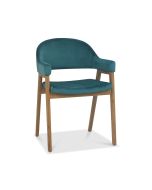 Castleford - Dining Armchair - Azure Velvet (Sold in Pairs)