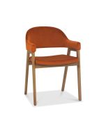 Castleford - Dining Armchair - Rust Velvet (Sold in Pairs)