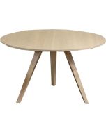 Amalfi - 130cm Round Dining Table with Wooden Legs