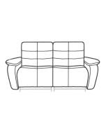 Anzio - Fabric Large Sofa with 2 Power Recliners, Headrest & Lumbar