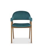 Castleford - Dining Armchair - Azure Velvet (Sold in Pairs)