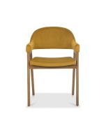 Castleford - Dining Armchair - Mustard Velvet (Sold in Pairs)