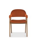 Castleford - Dining Armchair - Rust Velvet (Sold in Pairs)