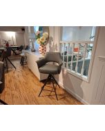 Caracas  Counterstool - Charcoal Leather