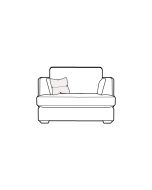 Cooper - Formal Snuggler Sofa Fixed Cover