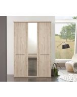 Dorfen - Hinged Door Wardrobe with Cornice 3 Doors/1 Mirrored