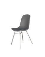 Flavia - Grey Chair Stainless Steel Legs