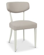 Long Beach - Upholstered Dining Chair - Grey Bonded Leather (Sold in Pairs)