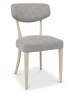 Long Beach - Upholstered Dining Chair - Grey Fabric (Sold in Pairs)