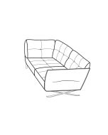 Serrata - Large Corner Sofa Section (fabric)