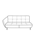 Serrata - Large Sofa 1 Arm (fabric)
