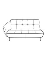 Serrata - Loveseat 1 Arm