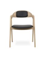 Titan - Dining Chair Fabric/Light Oak Lacquer