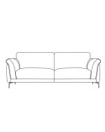 Trento - Leather - 3 Seat 2 Cushion Sofa