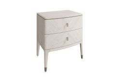 Danila - Bedside Table 2 Drawer Stone