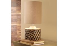 Orissa Short Wooden Diamond Table Lamp