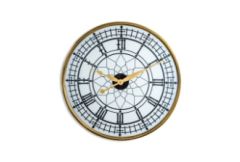 Large Gold Framed Backlit Wall Clock
