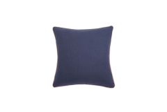 Linen Plain Cushion - Navy/Pink