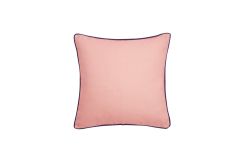 Linen Plain Cushion - Pink/Navy
