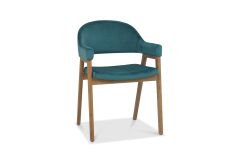 Castleford - Dining Armchair - Azure Velvet (Sold in Pairs)
