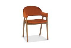 Castleford - Dining Armchair - Rust Velvet (Sold in Pairs)