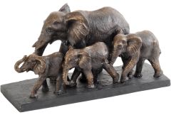 Antique Bronze Elephants 