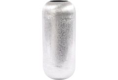 Decorative Aluminium Vase Small Brushed Silver - Clearance