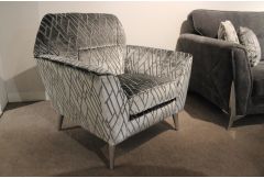 Acacia - Accent Chair Silver - Clearance
