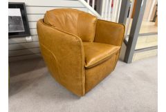 Berra - Occasional Swivel Chair in Caramel