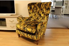 Buttoned Back Wing Armchair - Clearance