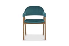 Castleford - Dining Armchair - Azure Velvet (Sold in Pairs)