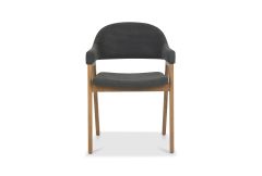 Castleford - Dining Armchair - Dark Grey Fabric (Sold in Pairs)