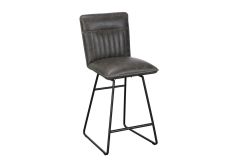Chappel - Grey Bar Chair (PU Leather)
