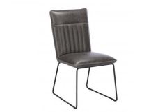 Chappel - Grey Dining Chair (PU Leather)