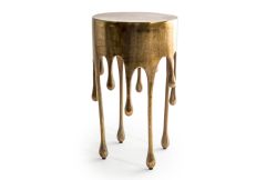 Dali - Gold Drip Side Table