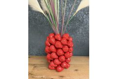 Extra Large Ceramic Multi Strawberry Vase