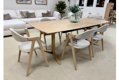 Fusion - 6 Seat Extending Dining Set - Clearance