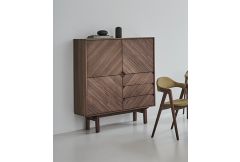 Fusion - Highboard - Walnut Veneer