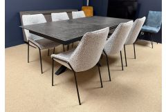 Halo - Extending Table & 6 x Aledo Chairs - Clearance