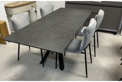 Padua/Eugene - Extending Dining Table & 4 Chairs - Clearance