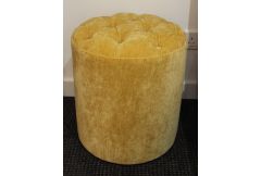 Button Top Pouffe in Ciaga Honey - Clearance