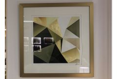 Gold Polygon Wall I - Clearance