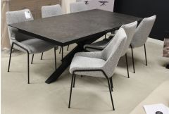 Halo - Extending Dining Table & 6 x Aledo Chairs