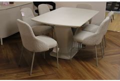 Quartz - Dining Table & 6 Chairs- Clearance