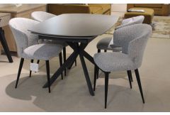 Saffron/Barley - Extending Dining Table & 4 Chairs - Clearance