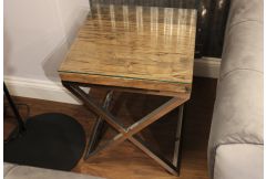 Kirkley - Lamp Table with Glass Top - Clearance