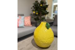 Large Ceramic Lemon Vase
