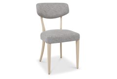 Long Beach - Upholstered Dining Chair - Grey Fabric (Sold in Pairs)