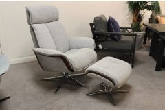 Lund by G-Plan - Manual Recliner & Footstool - Clearance