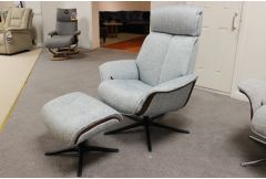Lund by G-Plan - Manual Recliner & Stool - Clearance